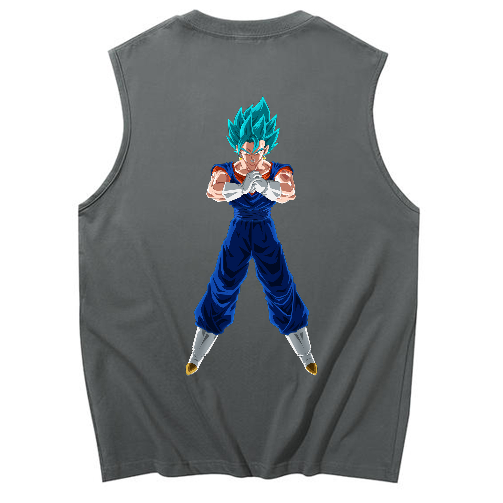 （画像用） ドラゴンボール ベジット DRAGON BALL Vegetto コットン100％タンクトップ（背面プリント）